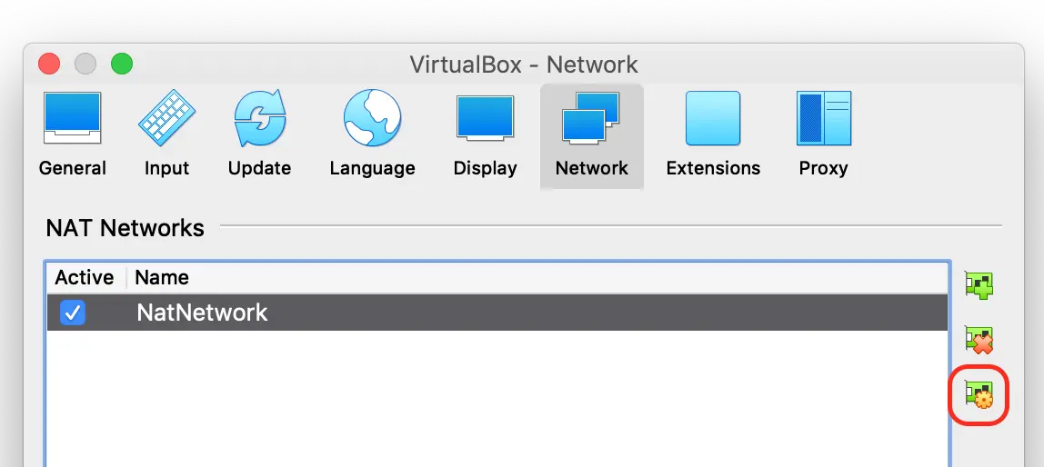 VirtualBox preferences